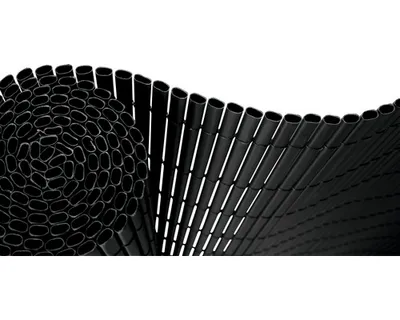Produktbild von Sichtschutzmatte Konsta PVC ovalförmig 3 x 1,8 m anthrazit