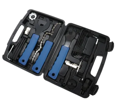 Produktbild von 20-teiliges Fahrrad Reparatur Werkzeug-Set, Ratsche, Kettenpeitsche, Torxschlüssel etc. im Werkzeugkoffer