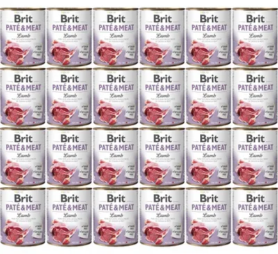 Zdjęcie produktu dla BRIT Paté & Meat Lamb - mokra karma dla psa - 24x800g