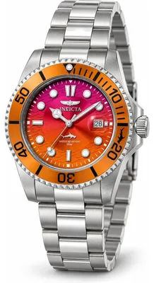 Produktbild von Invicta Pro Diver 50898 Herrenuhr - Quarzwerk - Edelstahl mit orangefarbenem Zifferblatt - 42 mm