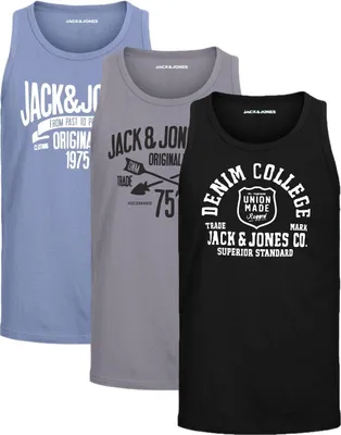 Produktbild von 3er-Pack Tank Tops Jack & Jones Herren Shirts, 051-Havka-TT OPT4