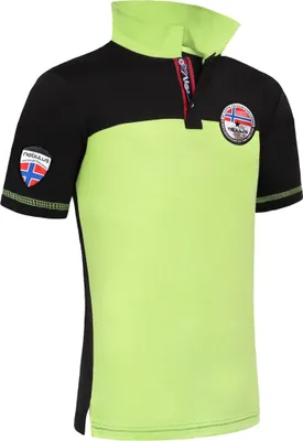 Productafbeelding van Nebulus Poloshirt PINA, herenmodel, shirt, sweatshirt, polo, P5304 - heren, limoengroen-zwart, maat L