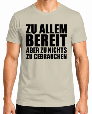 Productafbeelding van Klaar voor alles, maar zin in niets. Grappig, ironisch, kantoorhumeur. Heren T-shirt, natuur, XXL