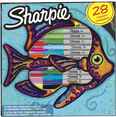 Produktbild von Sharpie Permanent-Marker FINE 28er BIG PACK "Fisch"