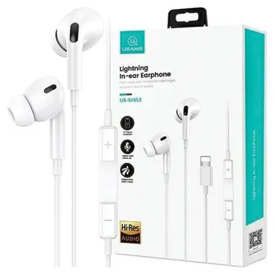 Immagine prodotto di Usams Cuffie stereo Ep-41 Maxlightning bianco/bianco Sj621Mhs01 (Us-Sj621)