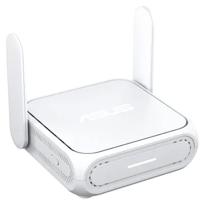 Zdjęcie produktu dla ASUS RT-BE58 Go, Wi-Fi 7 (802.11be), Dual-band (2.4 GHz/5 GHz), Przewodowa sieć LAN, Biały, Przenośny router