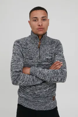 Produktbild von SOLID SDPhilostrate Herren Strickpullover Troyer Grobstrick Pullover mit Troyerkragen 100% Baumwolle Regular fit