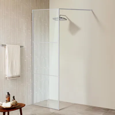 Produktbild von Bettizia Duschabtrennung 80X200cm Duschwand für Dusche Walk-In Dusche ESG-Sicherheitsglas 5mm Silber