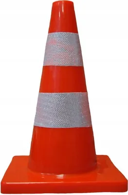 Zdjęcie produktu dla ROAD pachołek drogowy ostrzegawczy pcv 45 cm