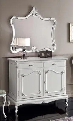 Image de Commode, meubles italiens, buffet, miroir, commode, buffet, armoire, bois