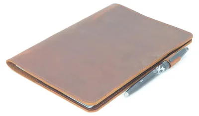 Obrázok produktu pre Solidchoice – Kožený zápisník v retro štýle, vhodný pre formát A4