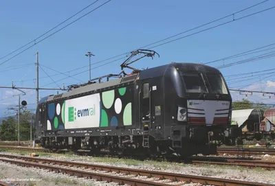 Zdjęcie produktu dla Piko 59398 Lokomotywa elektryczna z dźwiękiem Vectron E.191 EVM Rail VI, wraz z dekoderem dźwiękowym PIKO