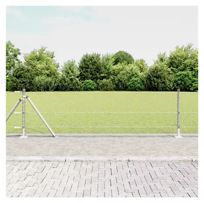 Produktbild von Zaunpfosten Silber 10 x 0,6 m (13 mm Maschen) Stahl für Gartenzaun, Hundezaun, Weidezaun, Hühnerzaun und Gartennetz