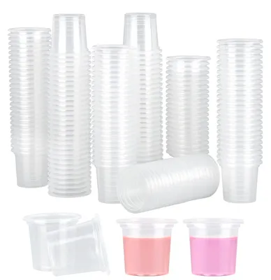 200 Schnapsgläser aus Kunststoff, 2 cl, transparent