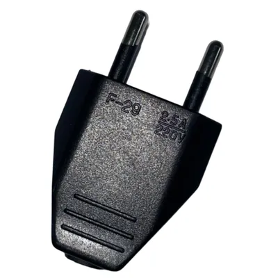 Immagine prodotto di Spina Euro Spina piatta fino a 220V 2,5A nero
