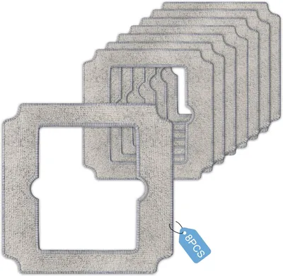 Imagen del producto de Paños de microfibra para limpieza, 8 unidades, repuestos para robots limpiadores de ventanas, para uso doméstico y de oficina