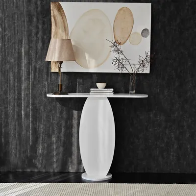 Produktbild von Skye Decor, Ellittica - White, Kommode, 100 % MELAMINBESCHICHTETE SPANPLATTEN, Weiß, 100 x 30 x 81 cm