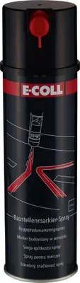 Produktbild von Baustellenmarkierspray 500ml schwarz E-COLL EE