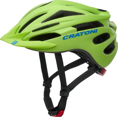 Zdjęcie produktu dla Dziecięcy kask rowerowy Cratoni Pacer Jr. Junior limonkowo-niebieski matowy rozmiar XS-S (50-55 cm)