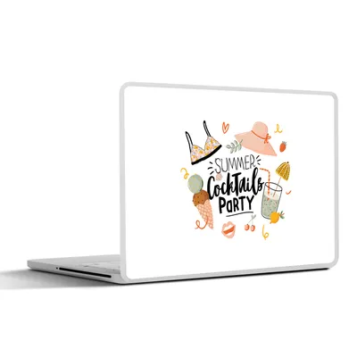 Produktbild von MuchoWow® Laptop Aufkleber Sticker Cover Sommer - Cocktail - Bikini 40x30 cm - Laptop Dekoration - Selbstklebend