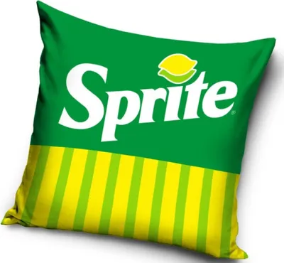 Obrázek produktu pro Rozměry povlaku na polštář Sprite jsou přibližně: 40 x 40 cm