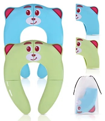 Imagen del producto de Solidchoice - Juego de 2 taburetes plegables para niños (diseñados para usar como asiento de inodoro)
