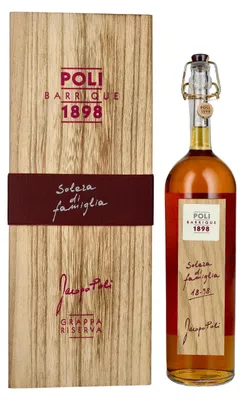 Image de Poli Grappa Barrique 1898 Solera di Famiglia 55% Vol. 0,7l in Holzkiste