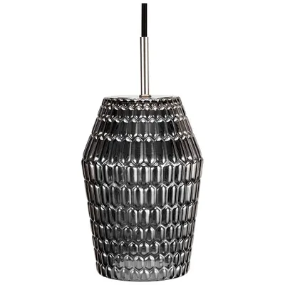 Produktbild von Paulmann Pauleen Pendelleuchte Crystal Sparkle Rauchglas/Schwarz rund Ø13cm max. 20W E27 ohne Leuchtmittel kürzbar