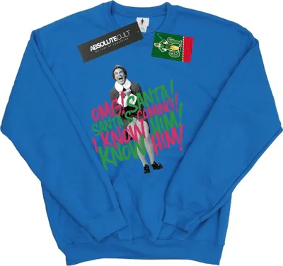 Produktbild von Elf - "Santa's Coming" Sweatshirt für Herren BI22150 (3XL) (Königsblau)