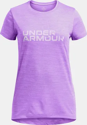 Produktbild von Mädchen Under Armour G TECH TWIST WDMK LOGO SS T-Shirt, Größe: YM