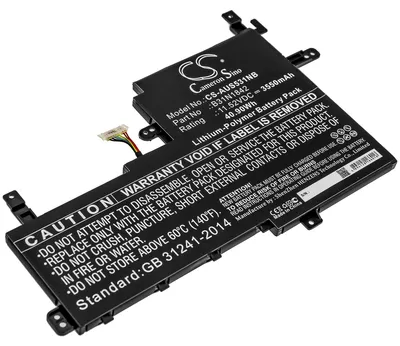 Image de TECHTEK Batterie pour ordinateur portable compatible avec [Asus] K531FA, K531FL, S531FA, S531FA-BQ007T, S531FA-BQ010, S531FA-BQ022T, S531FA-BQ023T, S