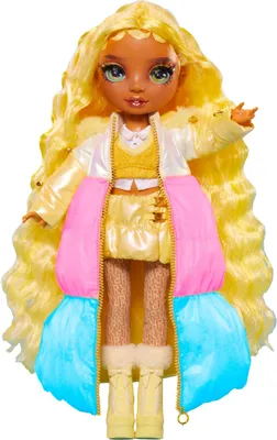 Produktbild von Rainbow High Winter Wonderland Doll- Sunny (Yellow), Modepuppe, Weiblich, 4 Jahr(e), Junge/Mädchen, 280 mm, Mehrfarbig