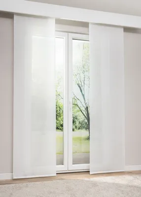 Produktbild von Lysel Schiebegardine Manakara in Rohweiß, in der Größe (BxH) 60cm x 245cm