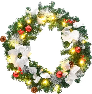 Immagine prodotto di Ghirlanda Natalizia con Luci LED Verde 60 cm PVC