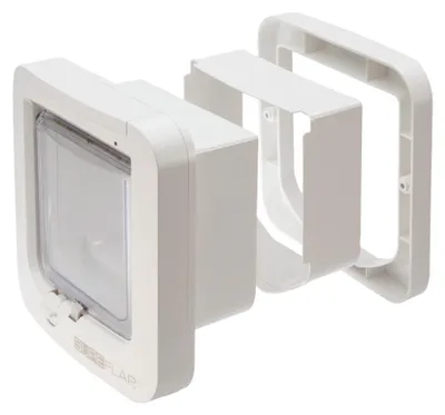 Produktbild von Trixie SureFlap Freilauftür mit Mikrochiperkennung 21 × 21 cm, weiß