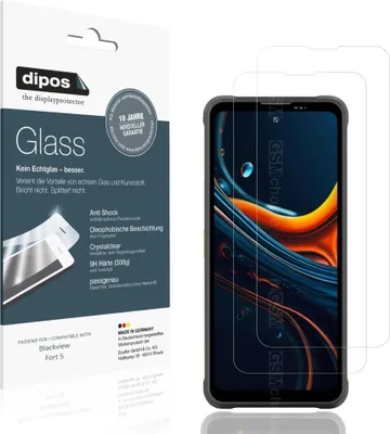 Immagine prodotto di 2x Pellicola Protettiva per Blackview Fort 5 Protezione Vetro Flessibile 9H dipos