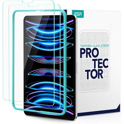 Produktbild von Displayschutzfolie Panzerglas 2 Stück für iPad Pro 11" & iPad Air 10,9" 9H Kratzfest Blasenfrei HD Klarheit