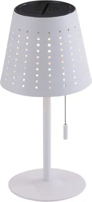 Produktbild von JUST LIGHT LED Tischlampe MANDY Solar 3 Stufen Dimmer & Timerfunktion (2h) Aufladung über Solarzelle möglich weiß Wohnraum, Außenbereich; z.B. Wohnzimmer, Esszimmer, Schlafzimmer, Terrasse, Balkon
