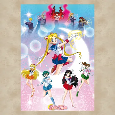 Produktbild von Sailor Moon Poster: Moonlight Power (91,5 x 61 cm)