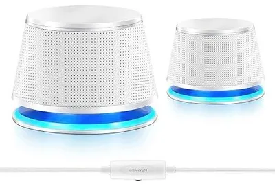 Zdjęcie produktu dla Głośniki do komputera sanyun 2.0 USB metal dla gracza biuro