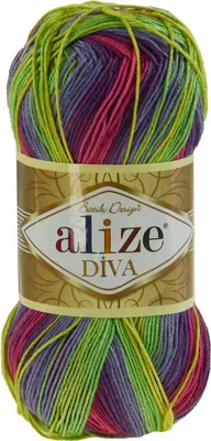 Produktbild von 500g Strickgarn ALIZE DIVA BATIK Farbverlauf Häkelgarn Wolle Stricken Häkeln