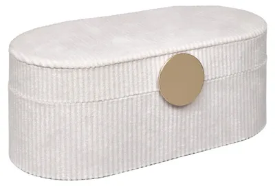 Produktbild von Atmosphera | Schmuckkästchen - Schmuckkoffer - Schmuckbox - beige - 10 x 26 x 13 cm - Schmuckschatulle - modern - Praktisch