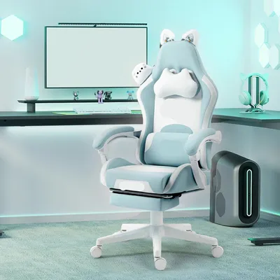 Immagine prodotto di Sedia da ufficio blu - Sedia per ufficio - Sedia da lavoro - Sedia girevole - Sedia ergonomica - Schienale regolabile
