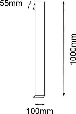 Zdjęcie produktu dla Kinkiet zewnętrzny podłużny 100 cm antracytowy ciepła barwa LED 22W HIKONE 9923 Shilo