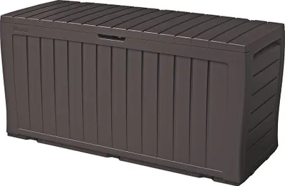 Obrázek produktu pro Keter Marvel Plus - zahradní úložný box 270 L - 116,7 x 44,7 x 57 cm - hnědý