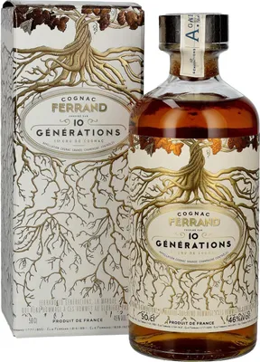 Image de Cognac Ferrand 10 GÉNÉRATIONS 1er Cru de Cognac Grande Champagne 46% Vol. 0,5l en boîte cadeau