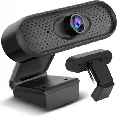 Produktbild von USB Webcam mit Mikrofon und Befestigungsclip Full HD 1080P Computer Kamera PC Home-Office 30fps 1,7m Kabel