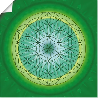 Produktbild von ARTland Poster Blume des Lebens 3 Größe: 30x30 cm