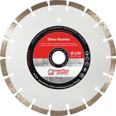 Produktbild von Diamanttrennscheibe Profitech Diamant Silver Runner Ø 115x22,23 mm