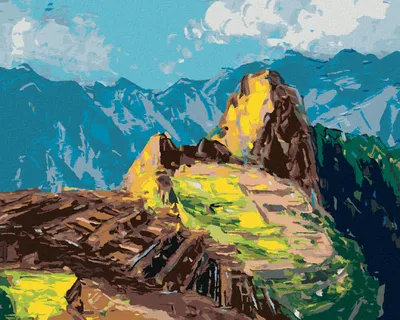 Produktbild von Zuty - Malen nach Zahlen - MACHU-PICCHU IN PERU, 40x50 cm, mit Keilrahmen (bereits gespannt)